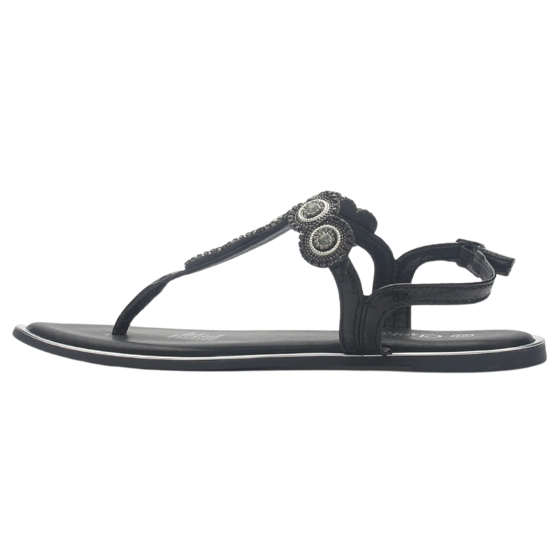 SANDALIA MUJER CASUAL NEGRO CHALADA ALKI-12 - 2