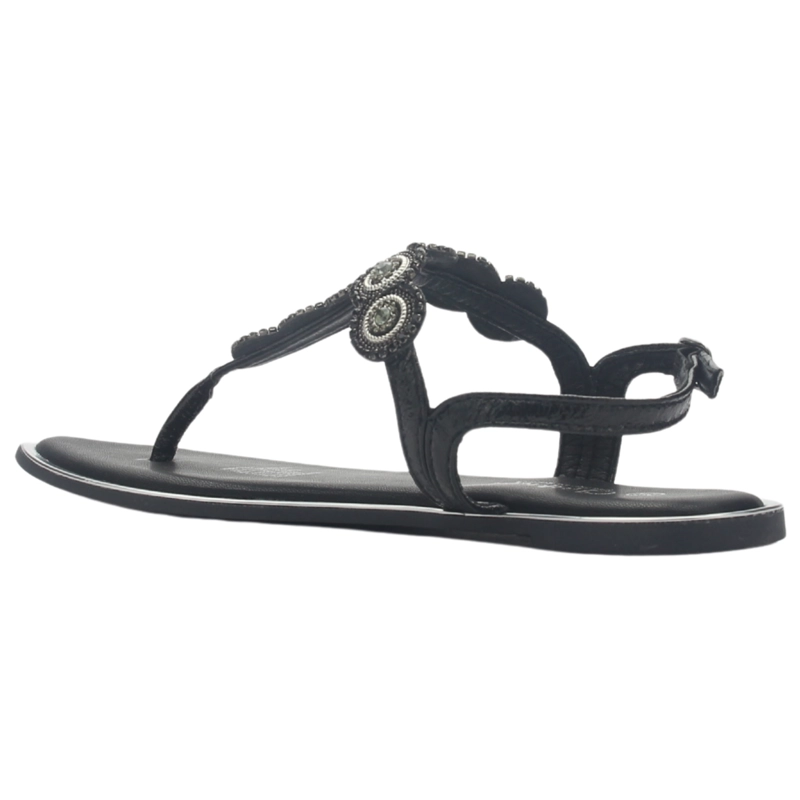 SANDALIA MUJER CASUAL NEGRO CHALADA ALKI-12 - 4