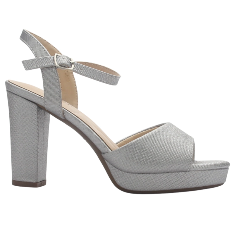 SANDALIA MUJER CASUAL PLATEADO CHALADA VOCE-1 - 1
