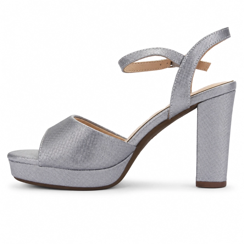 SANDALIA PLATEADO MUJER CASUAL CHALADA VOCE - 2