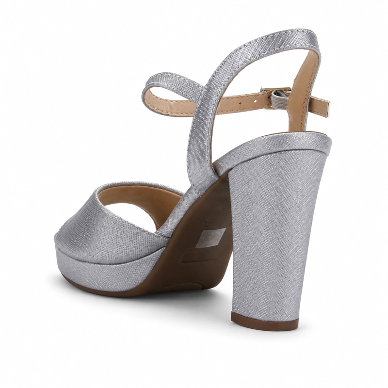 SANDALIA PLATEADO MUJER CASUAL CHALADA VOCE - 4