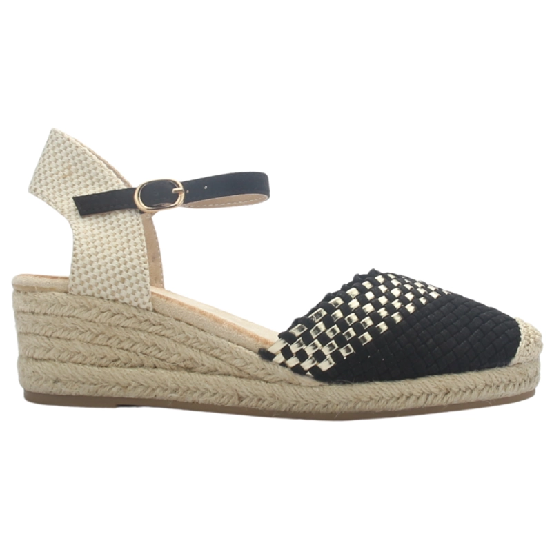 ALPARGATA MUJER CASUAL NEGRO CHALADA PARATI-11 - 1