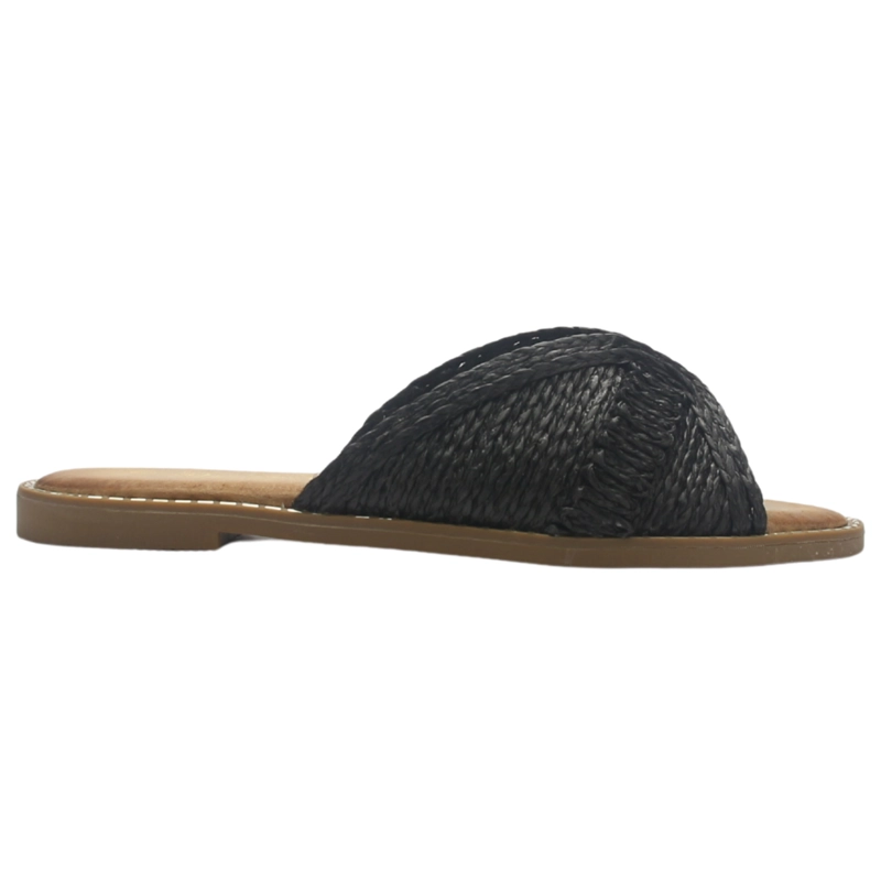 SANDALIA MUJER CASUAL NEGRO CHALADA ALKI-14 - 1