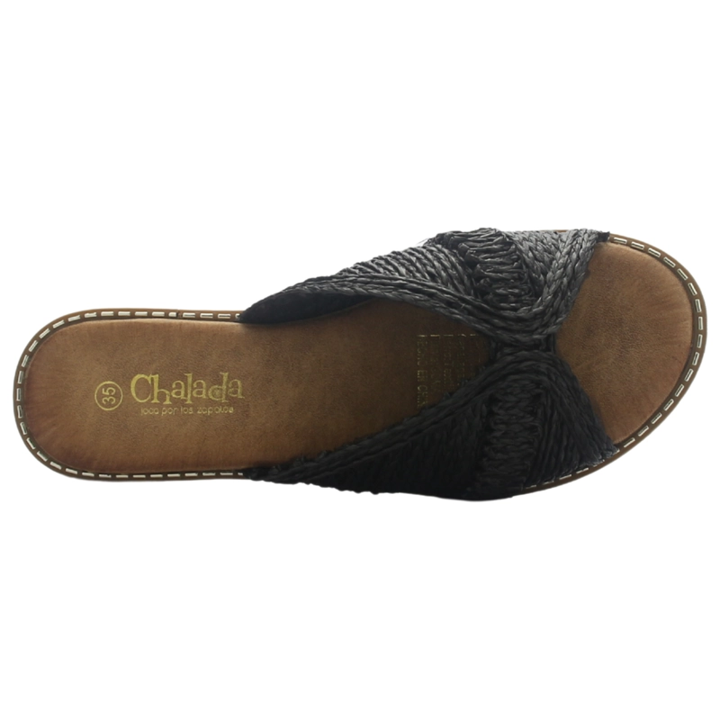 SANDALIA MUJER CASUAL NEGRO CHALADA ALKI-14 - 5