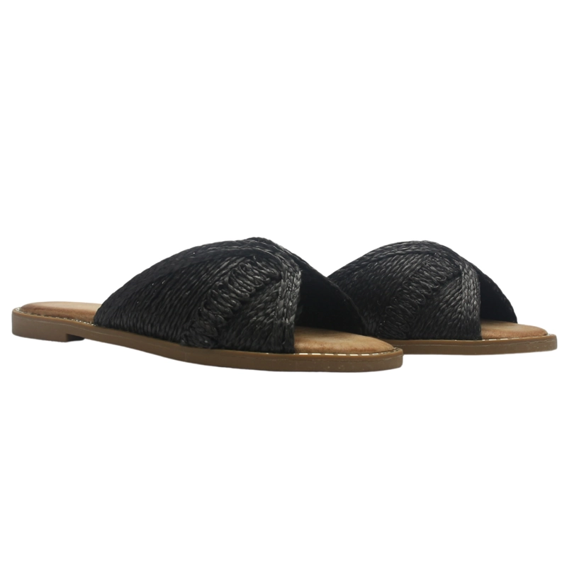 SANDALIA MUJER CASUAL NEGRO CHALADA ALKI-14 - 6