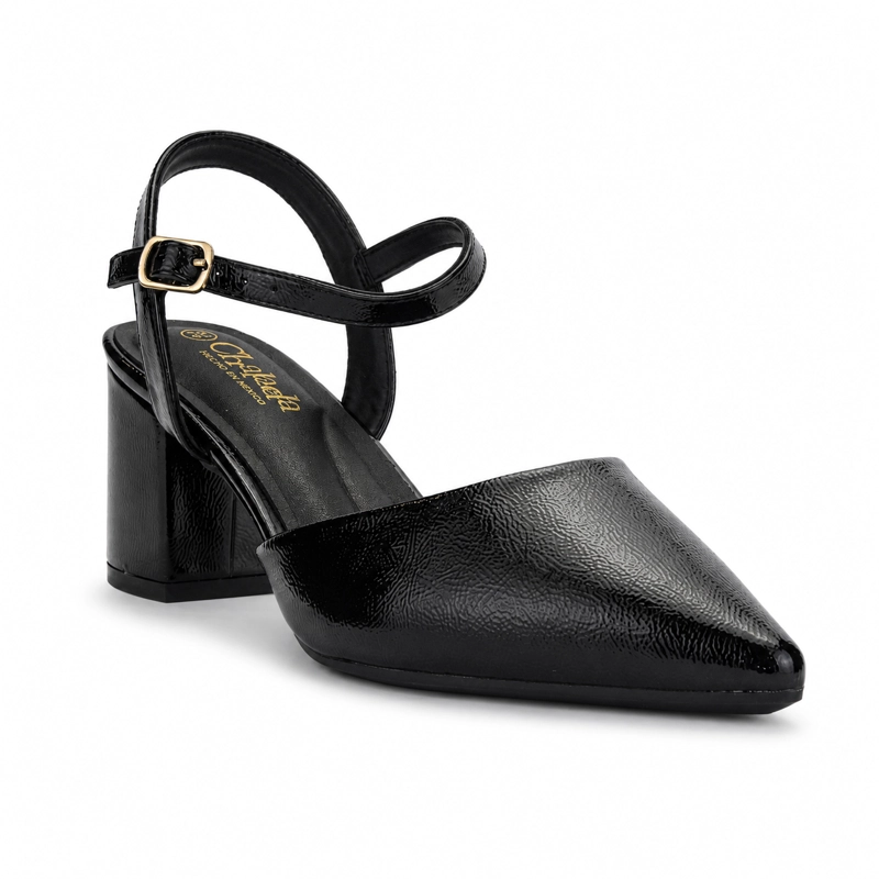 ZAPATO NEGRO MUJER CASUAL CHALADA BOLSE - 3
