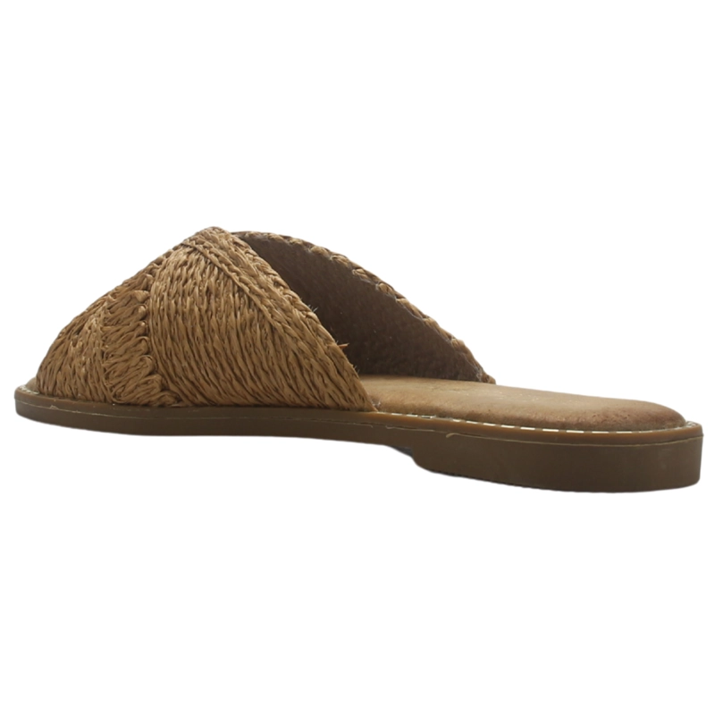 SANDALIA MUJER CASUAL CAMEL CHALADA ALKI-14 - 4