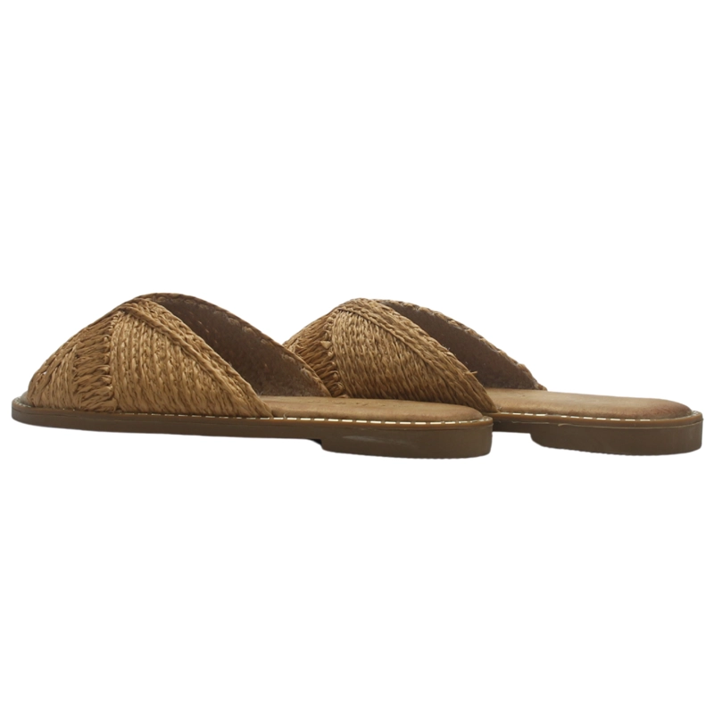 SANDALIA MUJER CASUAL CAMEL CHALADA ALKI-14 - 7