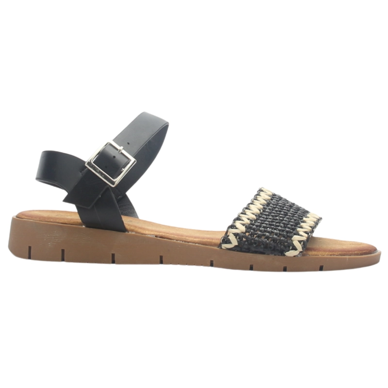 SANDALIA MUJER CASUAL NEGRO CHALADA BENI-13 - 1