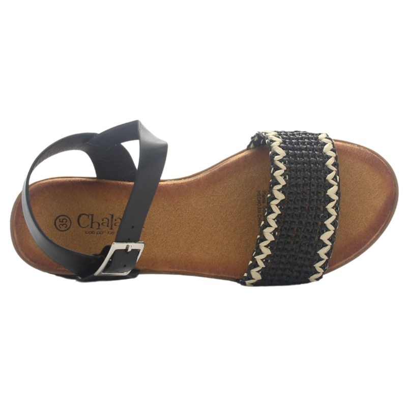 SANDALIA MUJER CASUAL NEGRO CHALADA BENI-13 - 5
