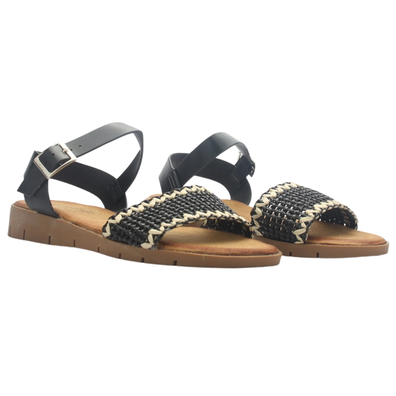 SANDALIA MUJER CASUAL NEGRO CHALADA BENI-13 - 6