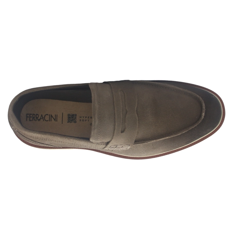 MOCASIN CAFE  HOMBRE CASUAL FERRACINI 5438 FIRENZE - 5