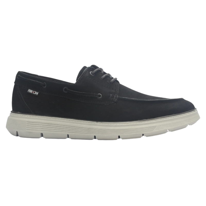 MOCASIN NEGRO HOMBRE CASUAL FERRACINI 7272 PRISMA - 1