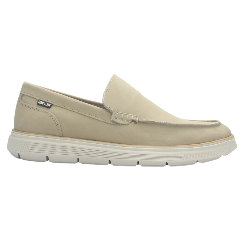 MOCASIN DE HOMBRE BEIGE CASUAL FERRACINI 7271 PRISMA - 1