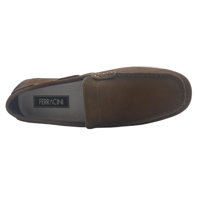 MOCASIN CAFE  HOMBRE CASUAL FERRACINI 3138 ASTRAL - 5