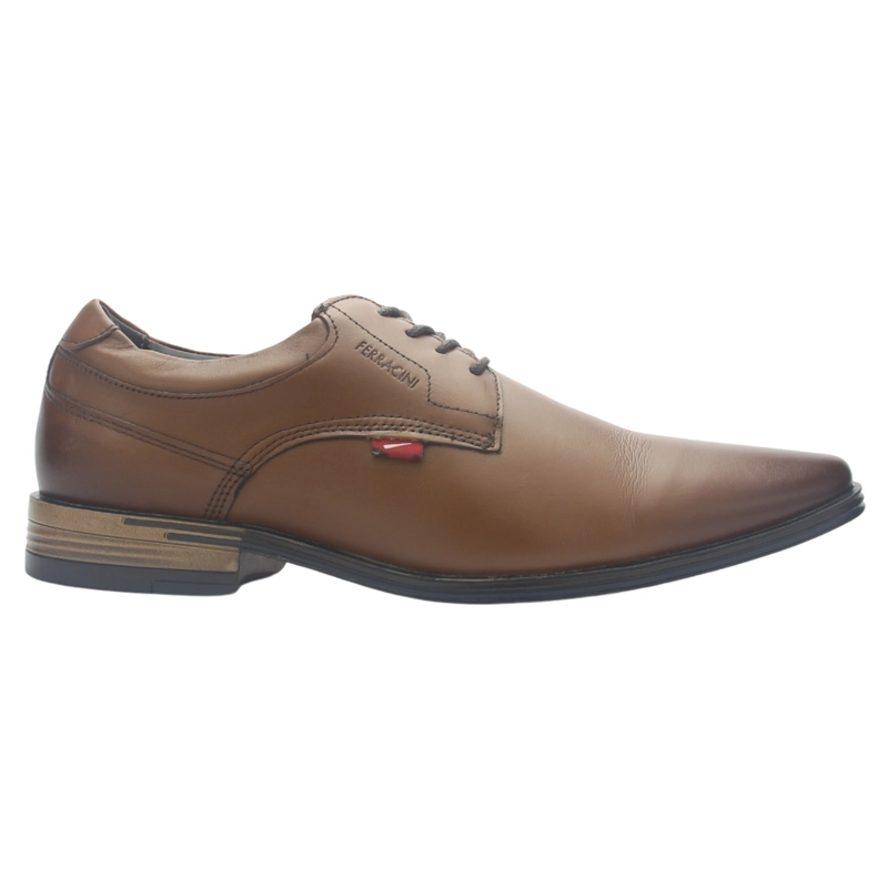 ZAPATO HOMBRE DE COLOR CAFE  CASUAL FERRACINI 6216 PORTO - 1