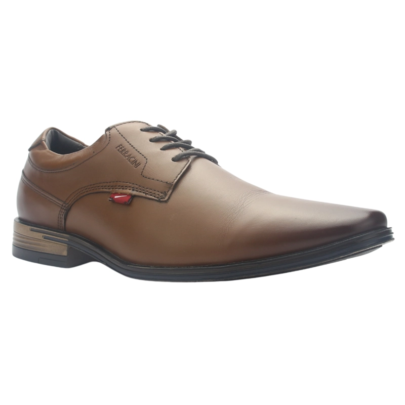 ZAPATO HOMBRE DE COLOR CAFE  CASUAL FERRACINI 6216 PORTO - 3
