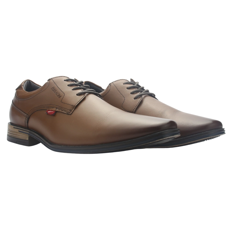 ZAPATO HOMBRE DE COLOR CAFE  CASUAL FERRACINI 6216 PORTO - 7