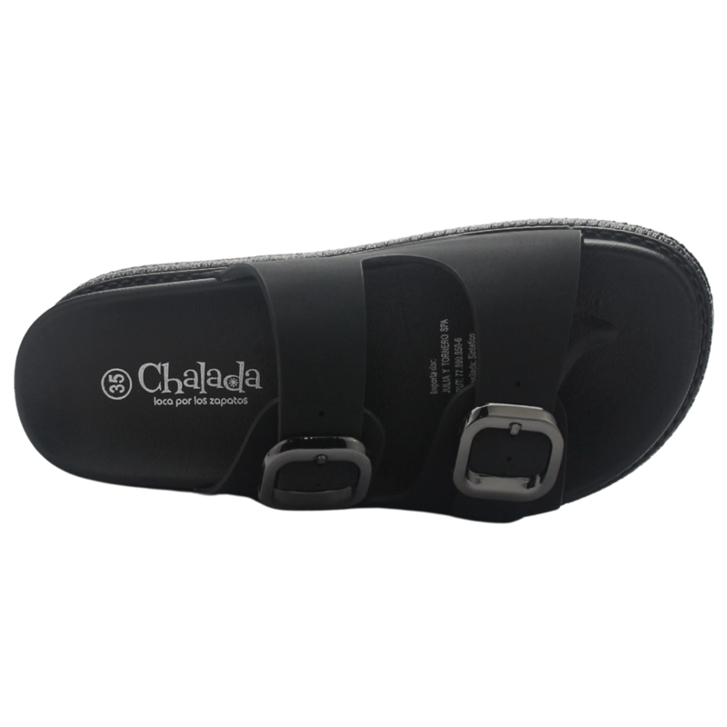 SANDALIA MUJER CASUAL NEGRO CHALADA YUKON-17 - 5