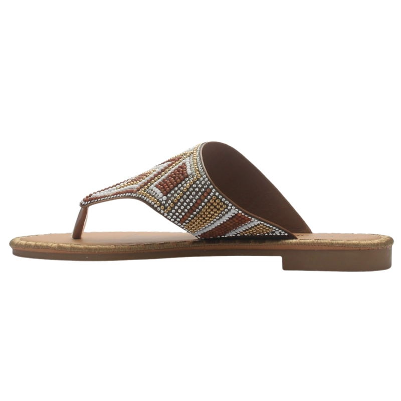 SANDALIA MUJER CASUAL CAFE CHALADA BUCKEL-6 - 2