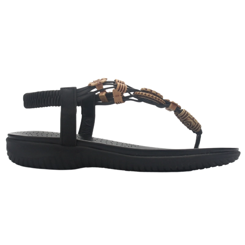 SANDALIA MUJER CASUAL NEGRO CHALADA CLARA-10 - 1