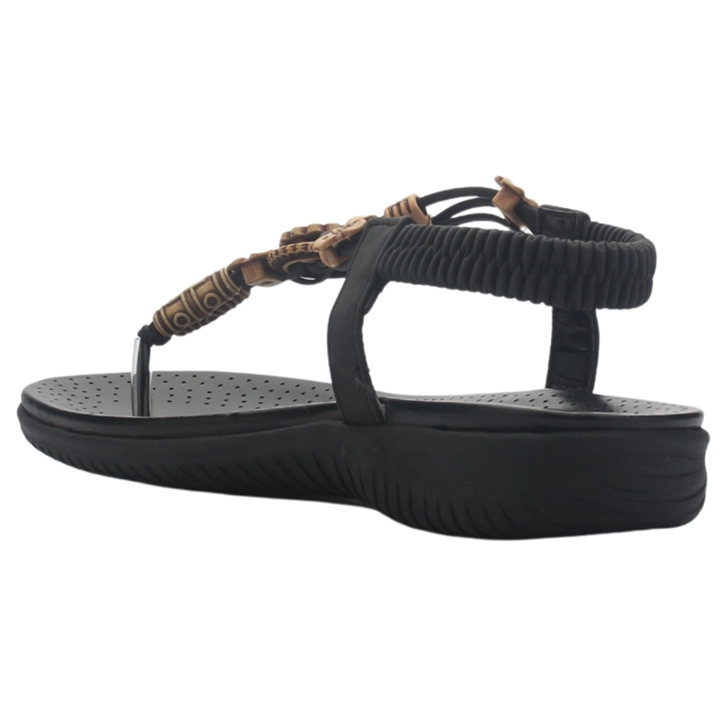SANDALIA MUJER CASUAL NEGRO CHALADA CLARA-10 - 4