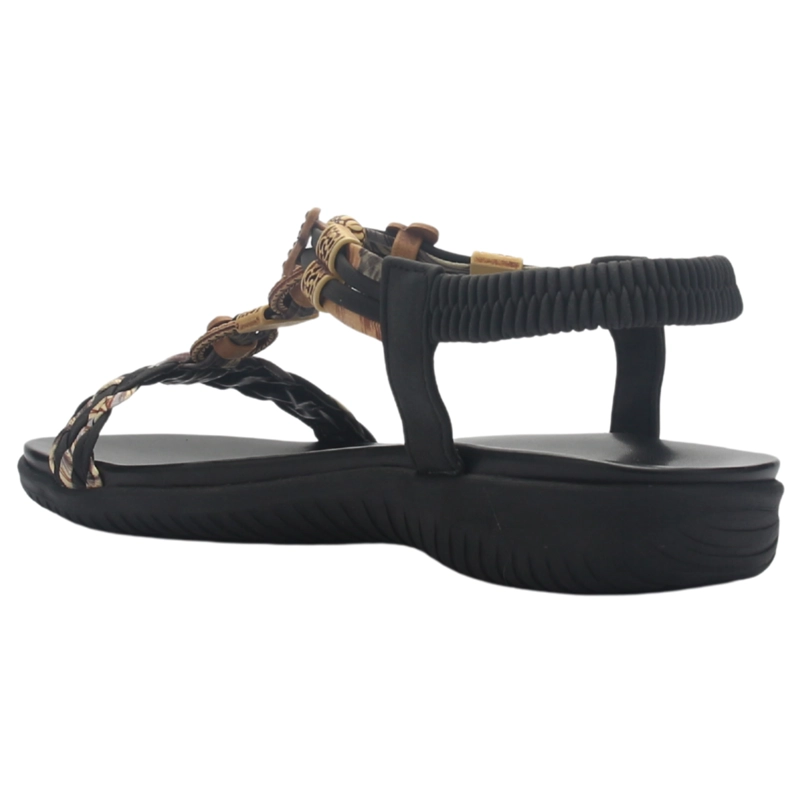 SANDALIA MUJER CASUAL NEGRO CHALADA CLARA-11 - 4