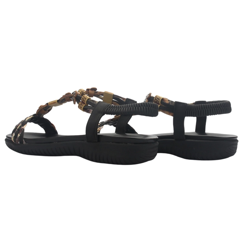 SANDALIA MUJER CASUAL NEGRO CHALADA CLARA-11 - 6