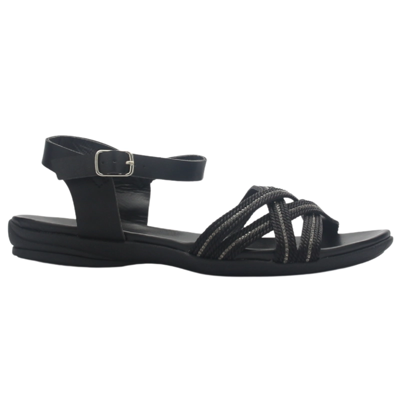 SANDALIA MUJER CASUAL NEGRO CHALADA ANATOMIC86 - 1