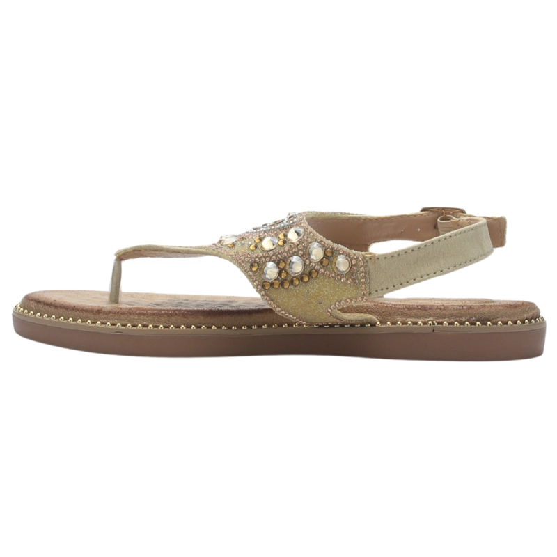 SANDALIA MUJER CASUAL DORADO CHALADA ANGUI-2 - 2