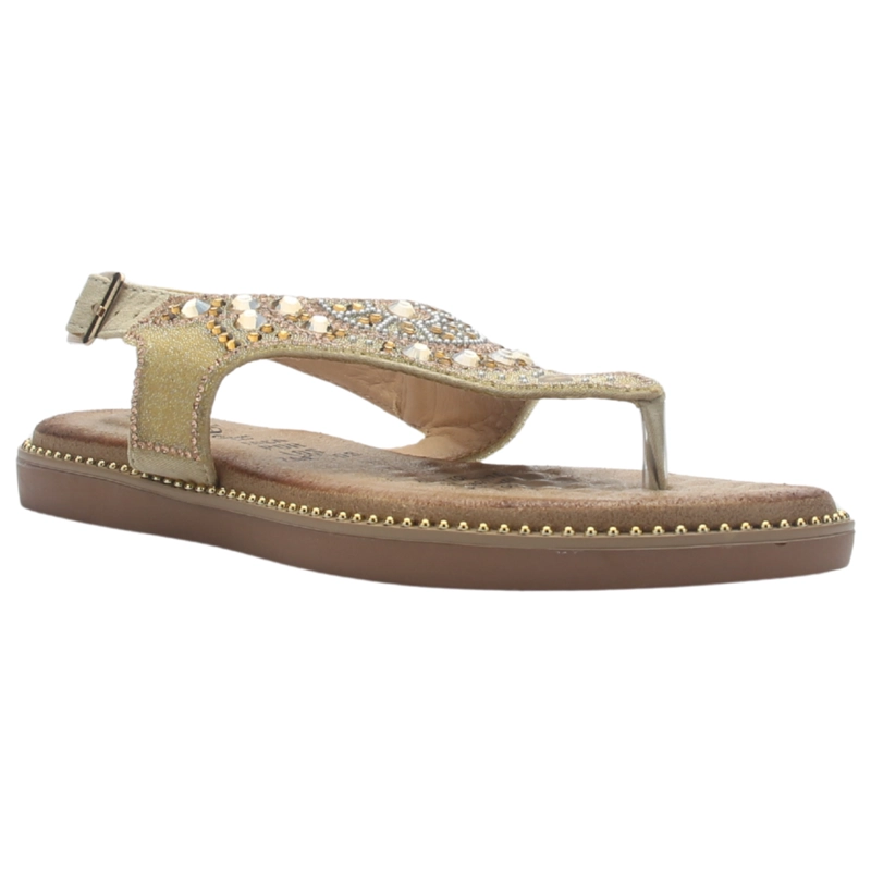 SANDALIA MUJER CASUAL DORADO CHALADA ANGUI-2 - 3