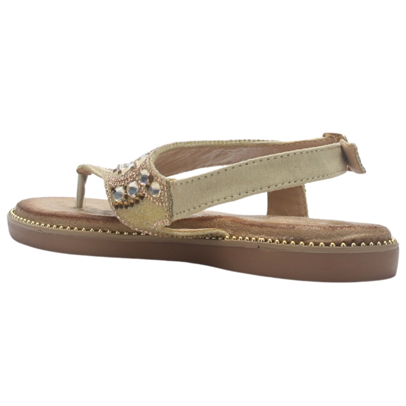 SANDALIA MUJER CASUAL DORADO CHALADA ANGUI-2 - 4
