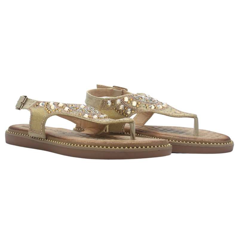 SANDALIA MUJER CASUAL DORADO CHALADA ANGUI-2 - 6
