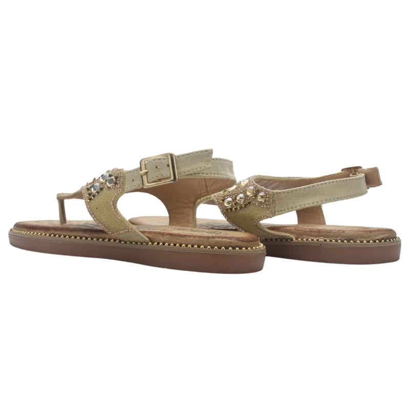 SANDALIA MUJER CASUAL DORADO CHALADA ANGUI-2 - 7