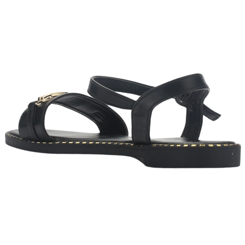 SANDALIA MUJER CASUAL NEGRO CHALADA BUCKEL-2 - 4
