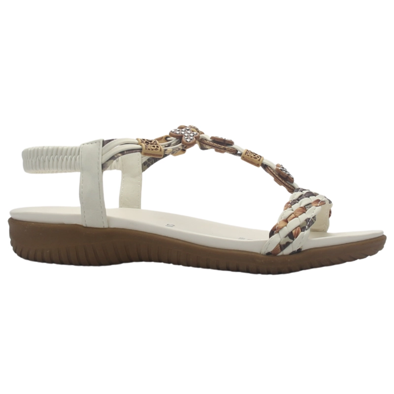 SANDALIA MUJER CASUAL BLANCO CHALADA CLARA-11 - 1