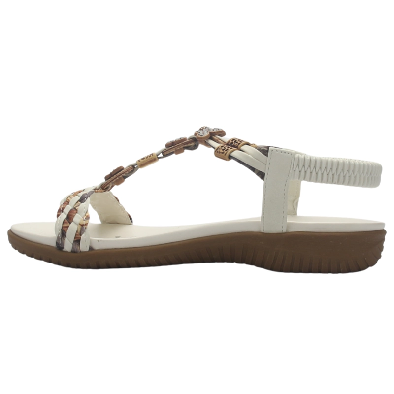 SANDALIA MUJER CASUAL BLANCO CHALADA CLARA-11 - 2