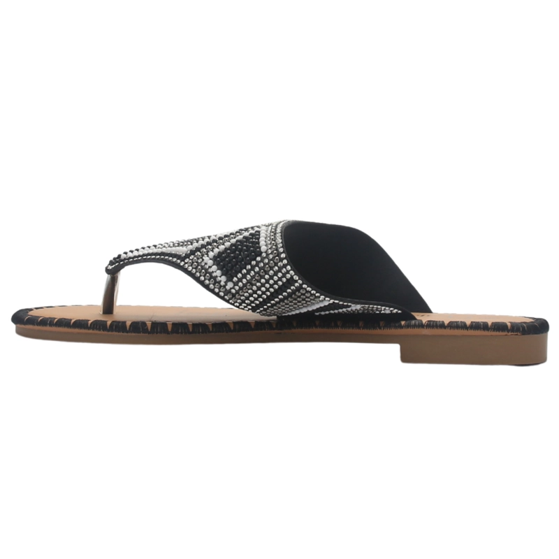 SANDALIA MUJER CASUAL NEGRO CHALADA BUCKEL-6 - 2