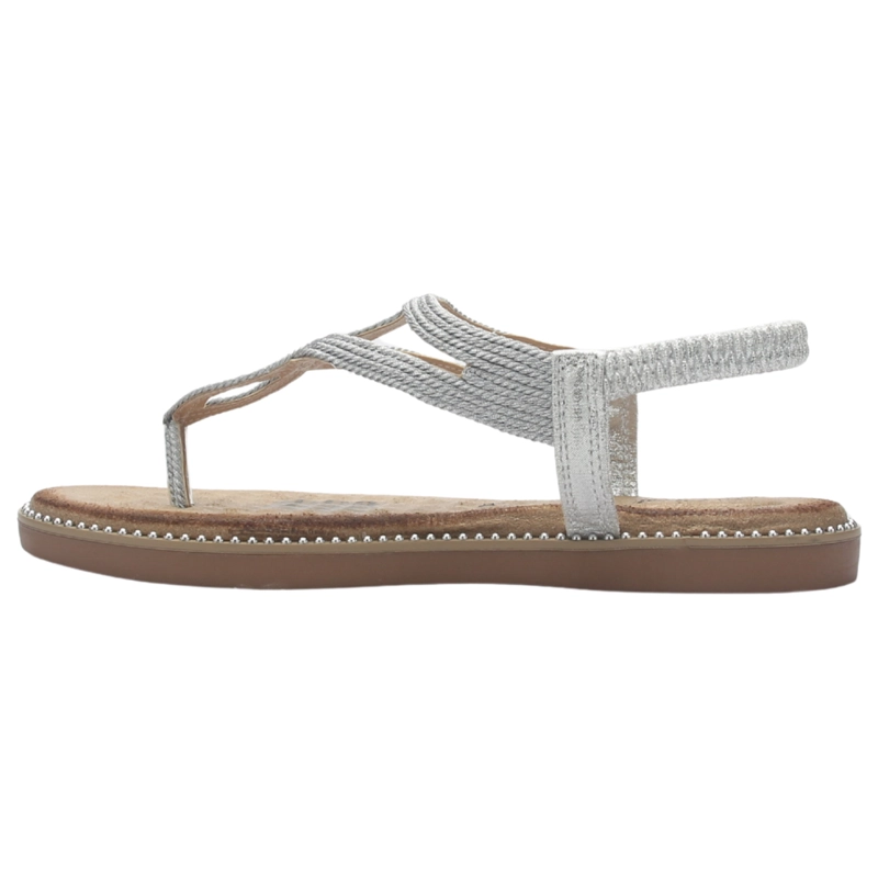 SANDALIA MUJER CASUAL PLATEADO CHALADA ANGUI-1 - 2