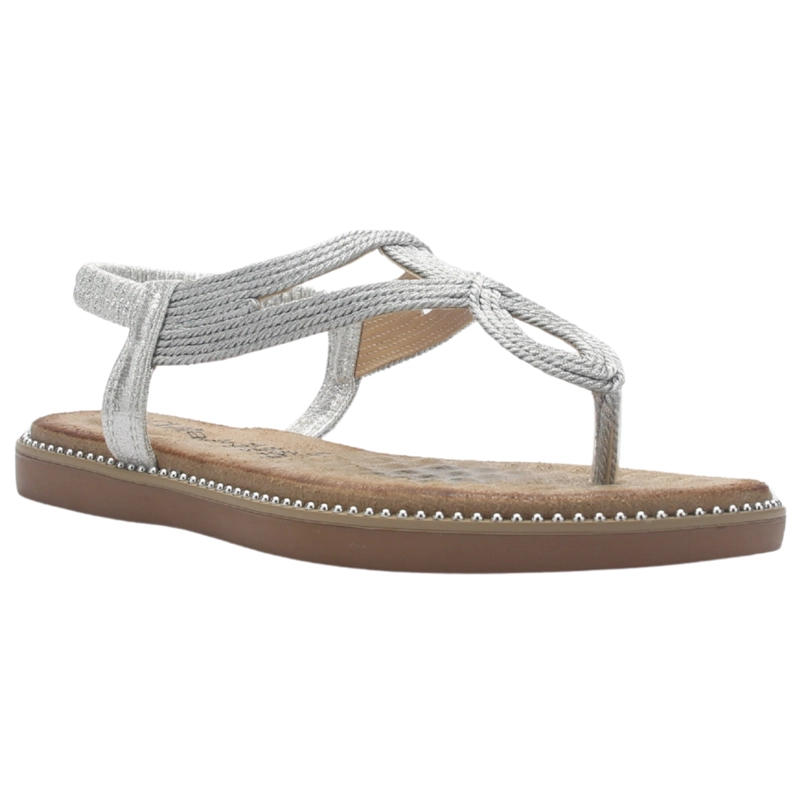 SANDALIA MUJER CASUAL PLATEADO CHALADA ANGUI-1 - 3