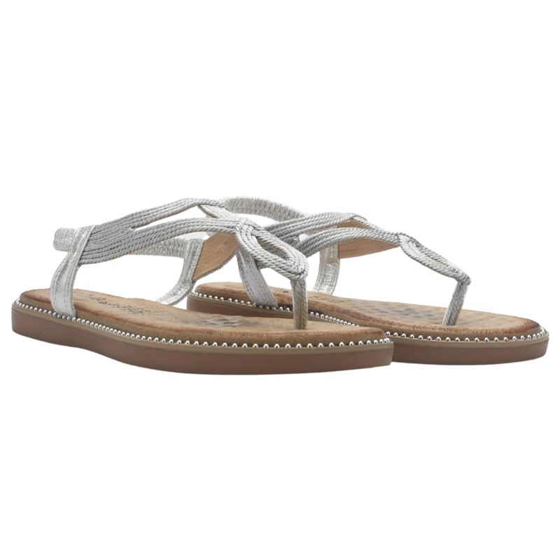 SANDALIA MUJER CASUAL PLATEADO CHALADA ANGUI-1 - 5