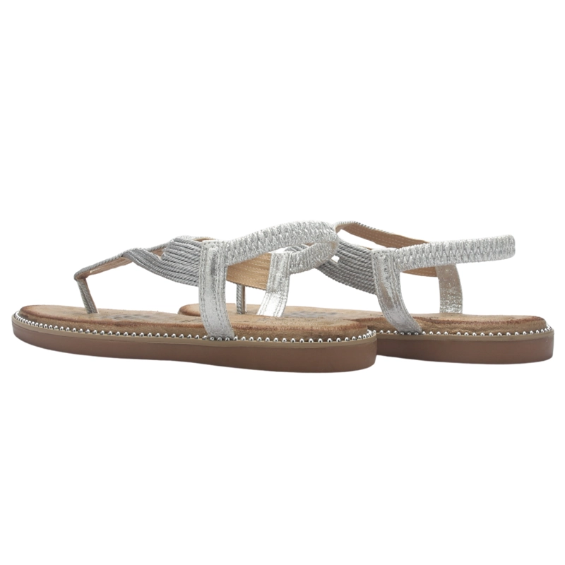 SANDALIA MUJER CASUAL PLATEADO CHALADA ANGUI-1 - 6