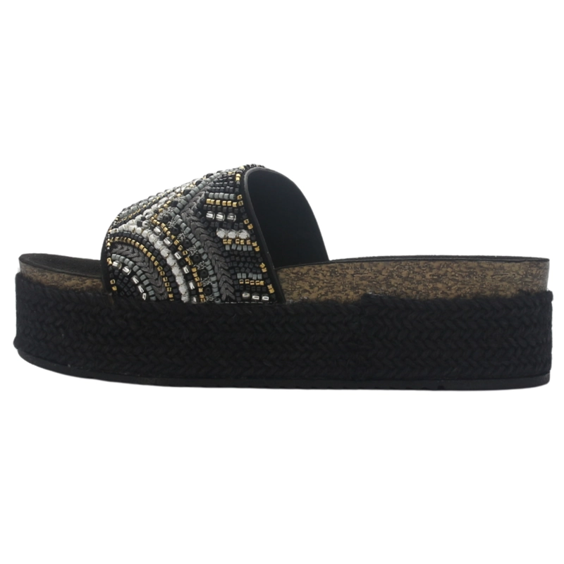 SANDALIA MUJER CASUAL NEGRO CHALADA STORK-11 - 2