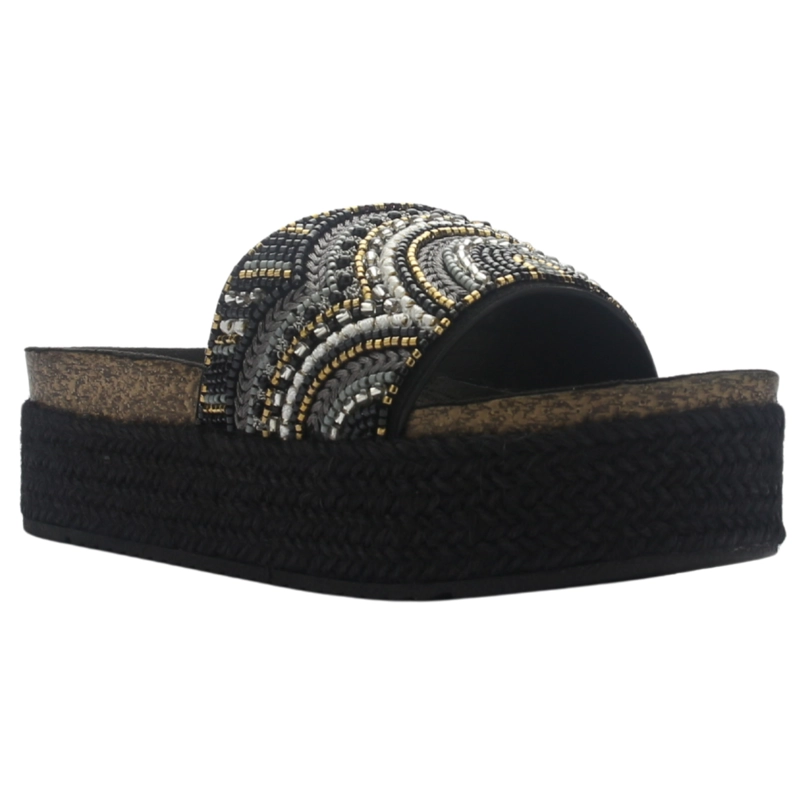 SANDALIA MUJER CASUAL NEGRO CHALADA STORK-11 - 3