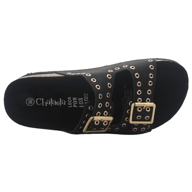 SANDALIA MUJER CASUAL NEGRO CHALADA YUKON-18 - 5