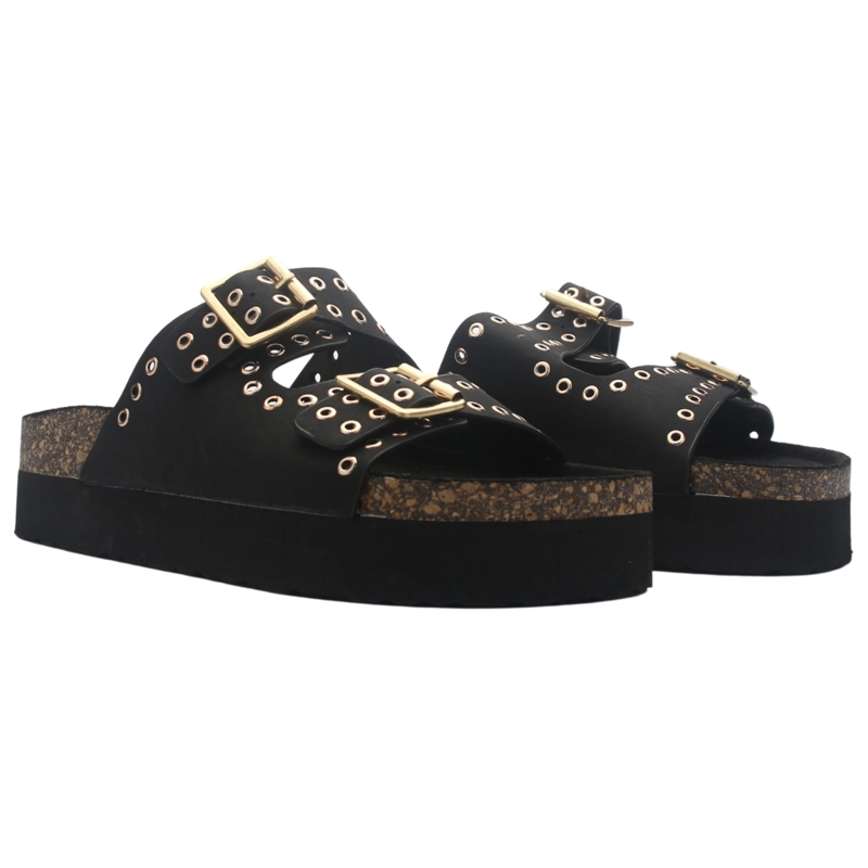 SANDALIA MUJER CASUAL NEGRO CHALADA YUKON-18 - 6
