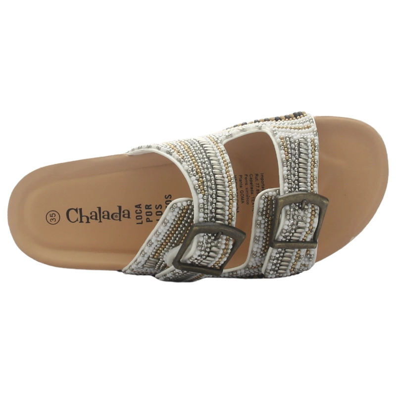 SANDALIA MUJER CASUAL BLANCO CHALADA DOIT-20 - 5