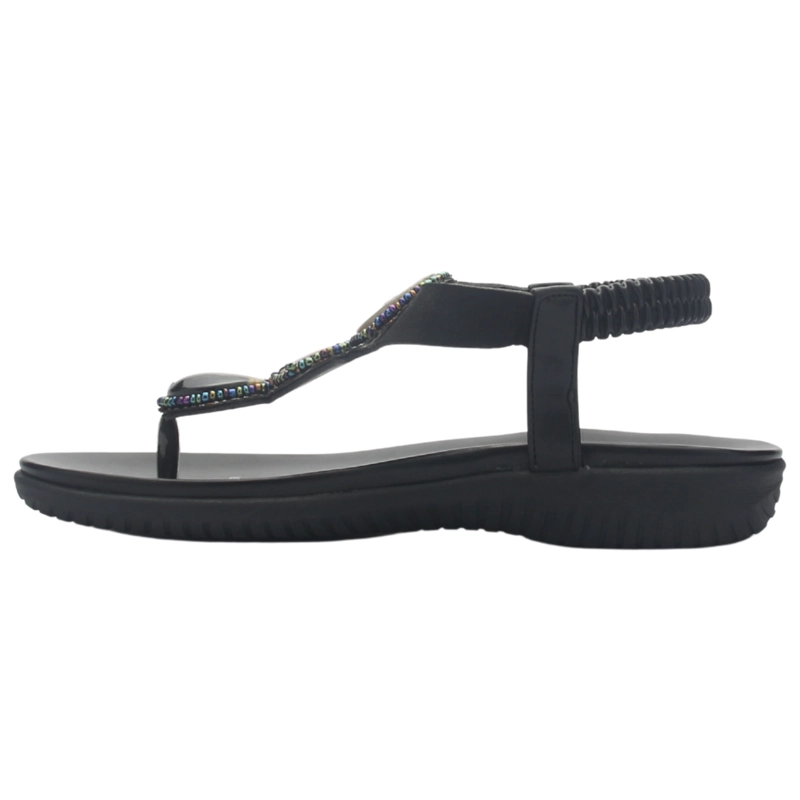 SANDALIA MUJER CASUAL NEGRO CHALADA CLARA-12 - 2