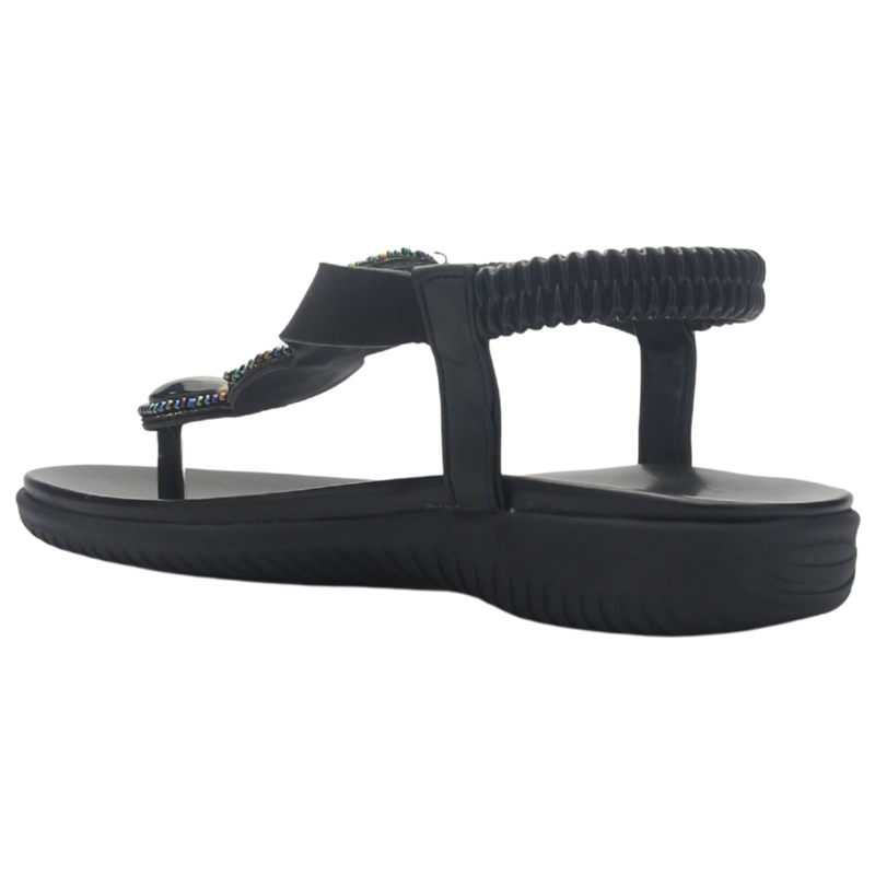 SANDALIA MUJER CASUAL NEGRO CHALADA CLARA-12 - 4