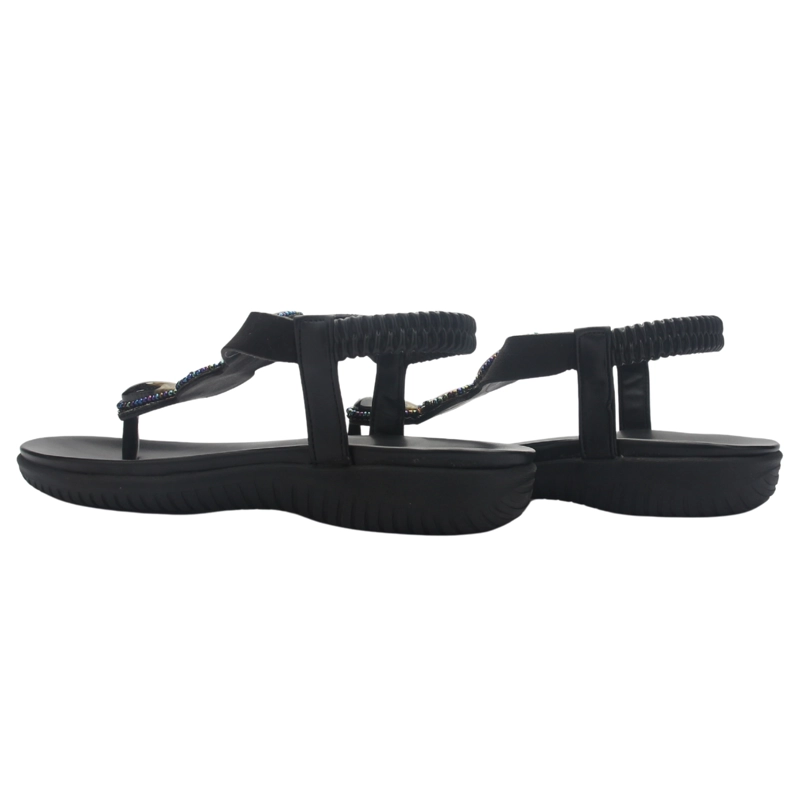 SANDALIA MUJER CASUAL NEGRO CHALADA CLARA-12 - 6